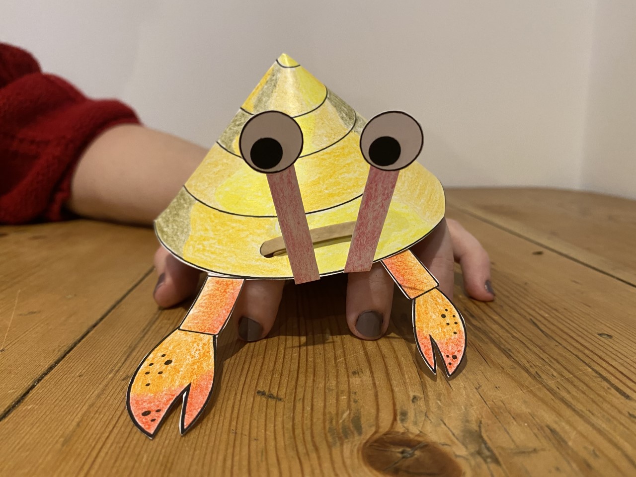 Hermit Crab Hand Puppet Oxford University Museum of Natural History