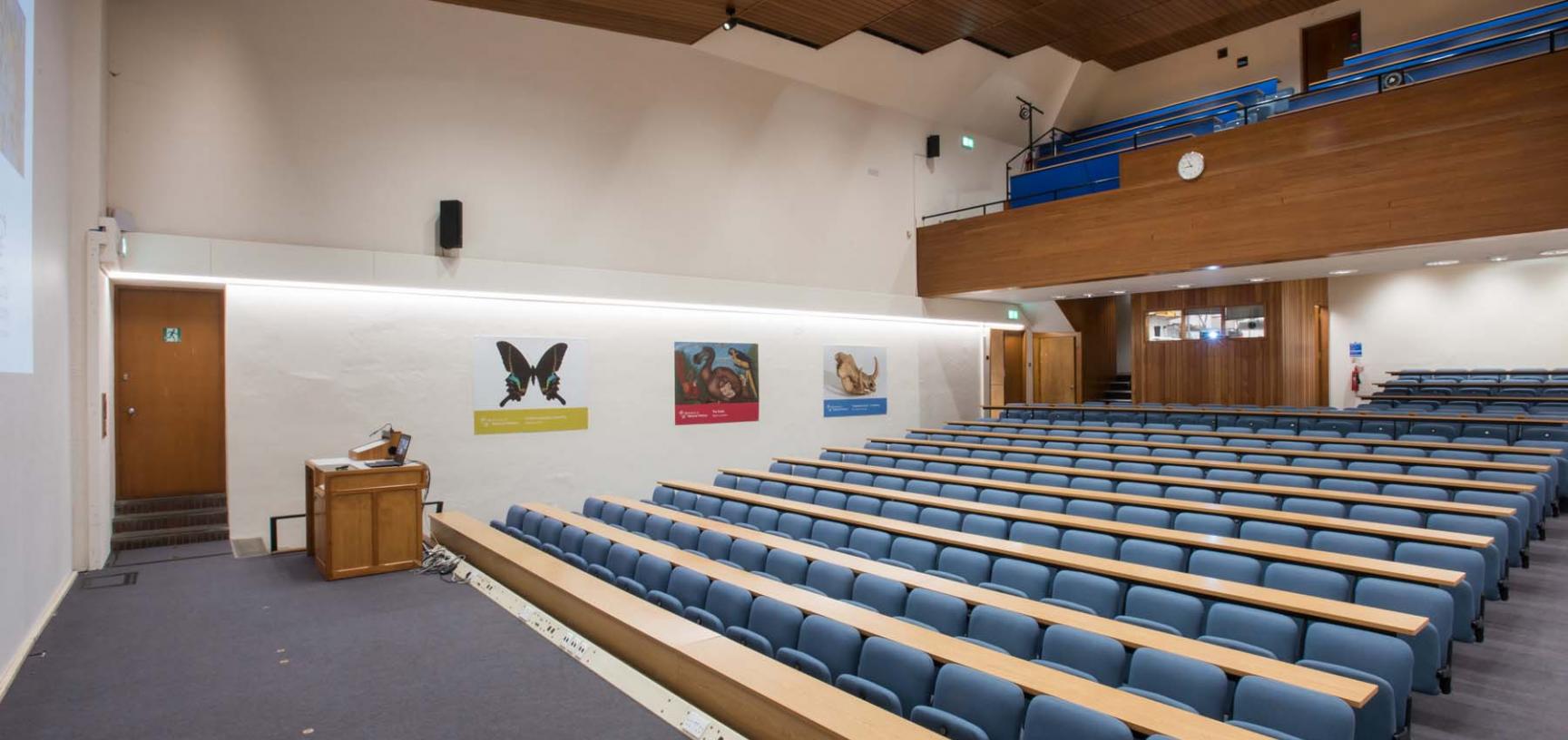 lecture theatre at the Museum of Natural History in Oxford
