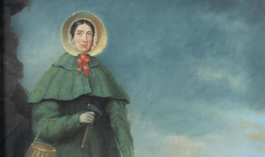 Pastel portrait of Mary Anning by Benjamin John Merifield Donne, 1850. <br><i> ©The Geological Society of London.</i>
