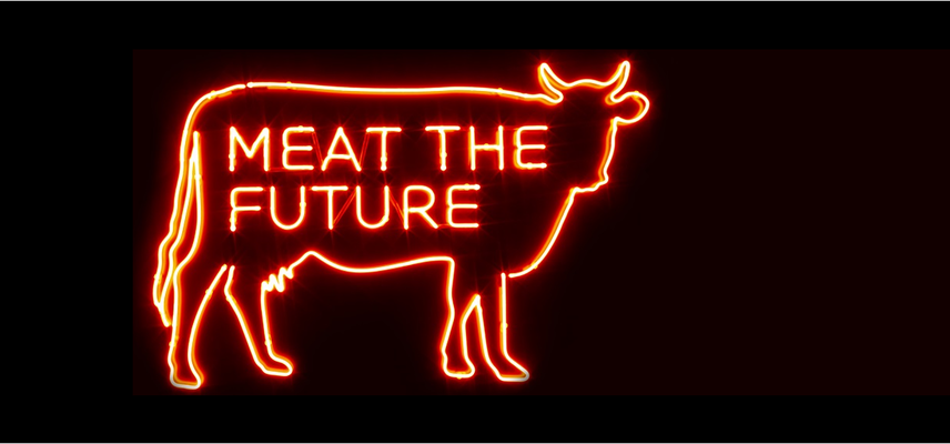 Meat The Future neon logo 