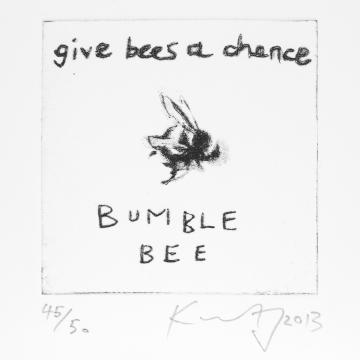 Give Bees a Chance by Kurt Jackson