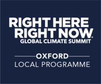 Right Here, Right Now, global climate summit - Oxford local programme logo
