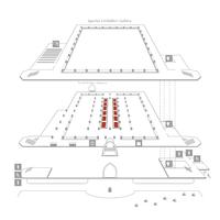 The biodiversity displays are in the two centre aisles of the main court of the museum